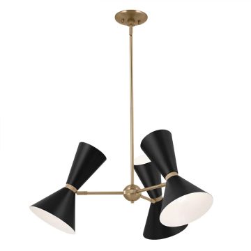Kichler LED Kroonluchter | 6X E27 Max 40W | Champagne Bronze, Black
