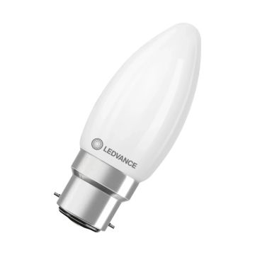 10x Ledvance B22d LED Kaarslamp | 3.4W 2700K 220V/240V 827 470Lm | 300° Ø35mm Dimbaar