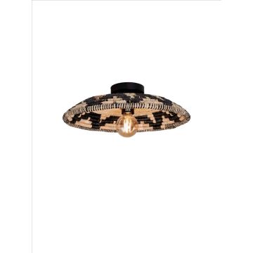 Good&Mojo LED Plafondlamp Andros | E27 60W | Black/Natural