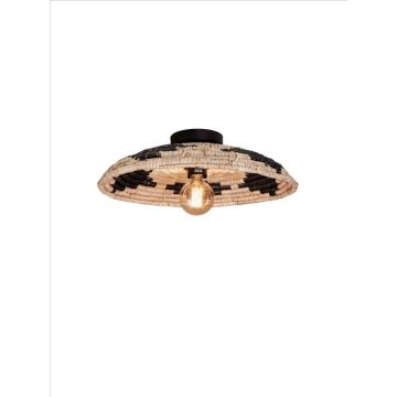 Good&Mojo LED Plafondlamp Andros | E27 60W | Black/Natural/White