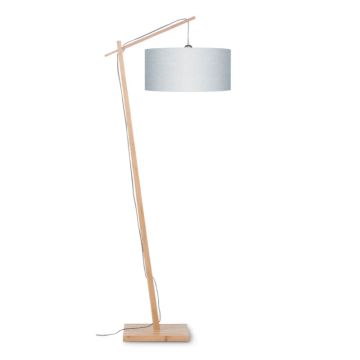 Good&Mojo Bamboe LED Staande Lamp Andes | 1X E27 Max 60W | Light Grey