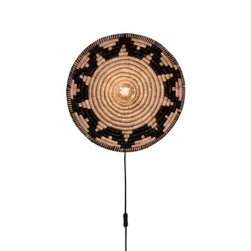 Good&Mojo LED Wandlamp Andros | E27 60W | Black/Natural