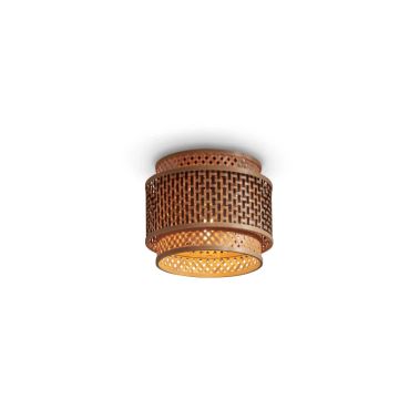 Good&Mojo Bamboe LED Plafondlamp Bhutan | 1X E27 Max 60W | Natural/Black
