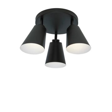 it's about RoMi LED Plafondlamp Bremen | 3X E27 Max 40W | Black