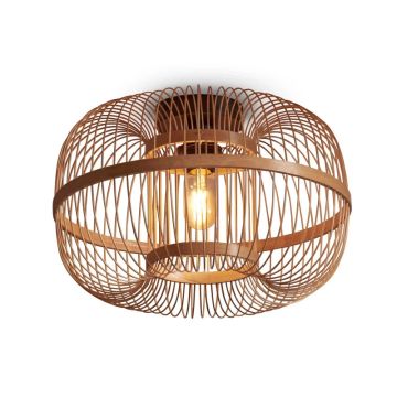 Good&Mojo Bamboe LED Plafondlamp Hokkaido | 1X E27 Max 60W | Natural
