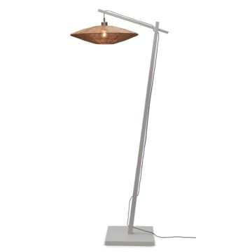 Good&Mojo Bamboe LED Staande Lamp Iguazu | 1X E27 Max 60W | White/Natural