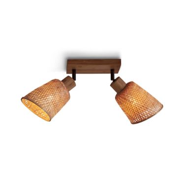 Good&Mojo Bamboe LED Plafondlamp Java | 2X E27 Max 60W | Natural