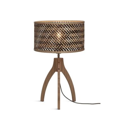 Good&Mojo Bamboe LED Tafellamp Java | 1X E27 Max 40W | Natural/Black