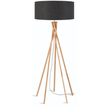 Good&Mojo Bamboe LED Staande Lamp Kilimanjaro | 1X E27 Max 60W | Dark Grey