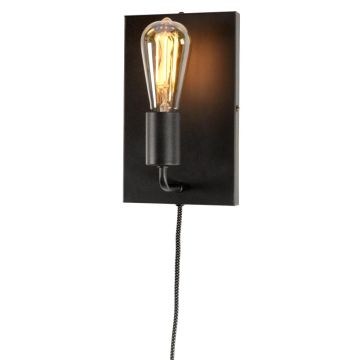 it's about RoMi LED Wandlamp Madrid | 1X E27 Max 60W | Black