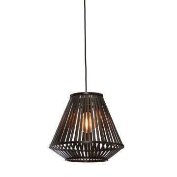 Good&Mojo Bamboe LED Hanglamp Merapi | 1X E27 Max 60W | Black