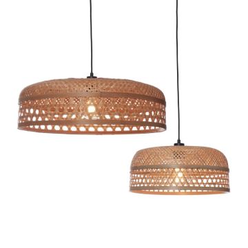 Good&Mojo Bamboe LED Hanglamp Ubud | 2X E27 Max 60W | Natural