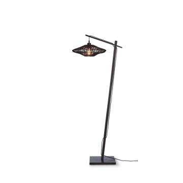Good&Mojo Bamboe LED Staande Lamp Zanzibar | 1X E27 Max 60W | Black