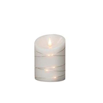 Konstsmide LED Waskaars | 0.1W Extra Warmwit 14 Lichtpunten | Ø10cm H14cm | 2x C Batterij | Timer 4/8u | Binnengebruik