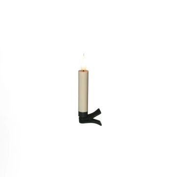 Konstsmide LED Boomkaarsen Set | 10 Lichtpunten 0,3W Warm Wit | 1,5V AA batterij | 13x1,8cm | Timer & Afstandsbediening | Voor Binnen