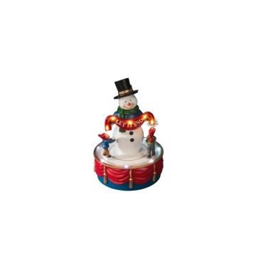 Konstsmide LED Wintertafereel | 13 Multicolor Lichtpunten | 0,83W 1,5V | 6u Timer, op batterij of USB-C | Voor binnen | 1,8m kabel