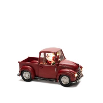 Konstsmide Decoratieve Lamp Pick-up Truck | 0.3W Warmwit 1.5V | 3 Lichtpunten | Watergevulde lantaarn, 5u timer, op batterij, alleen voor binnen