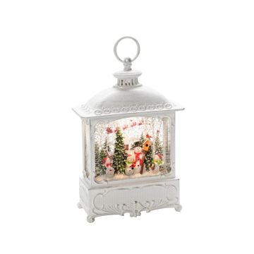 Konstsmide LED Decoratief Sneeuwlantaarn | 0.1W 1.5V Warm Wit | 1 Lichtpunt | Timer 5u | Binnengebruik | Op Batterij