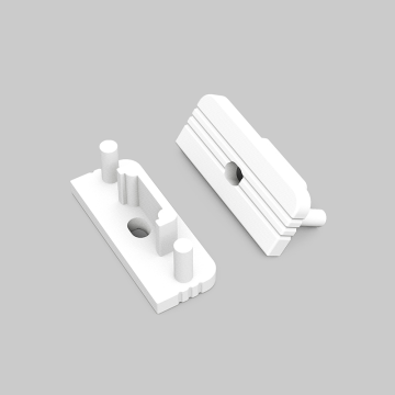 VNL End Cap Met Kabelopening Surface 14mm (2 Stuks) 