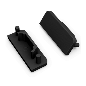 VNL End Cap Zonder Kabelopening Zwart Surface 14mm (2 Stuks) 