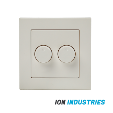 VNL Duo Dimmer Afdekplaat | Mat Wit | Ion Industries 