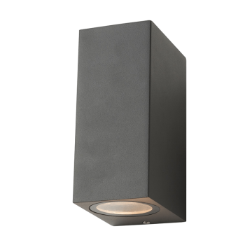 VNL Wandlamp Vierkant Galatea 2XGU10 Fitting Grijs 
