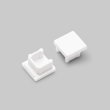 VNL End Cap Zonder Kabelopening Wit Smart 10mm (2 Stuks) 