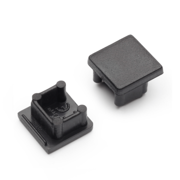 VNL End Cap Zonder Kabelopening Zwart Smart 10mm (2 Stuks) 