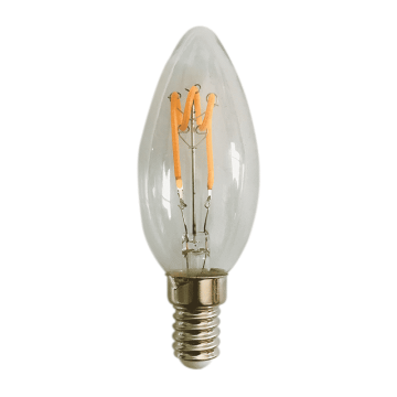 VNL Led Filament E14 Kaars Dimbaar Clear 1.6W 2100K