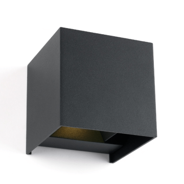 VNL Led Cube 2X3W Pvc Grijs 3000K