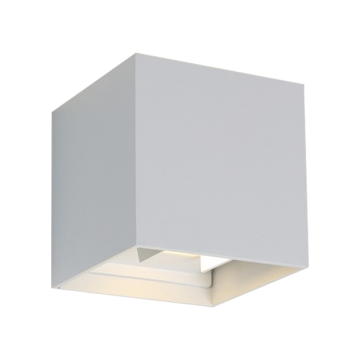 VNL Led Thebe Cube 2X3W Pvc Wit 3000K
