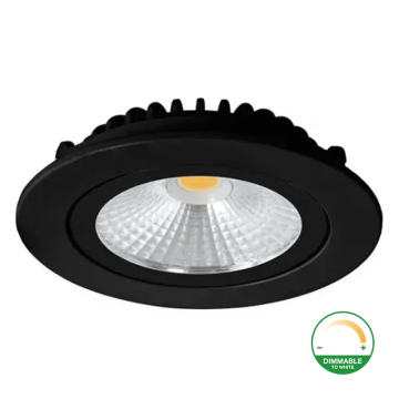 VNL Led Inbouwspot Varda Slim-Fit 5W Dim2Warm Zwart 2700K|4000K|Dim to warm