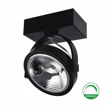 VNL Led Opbouwspot Narci 12 Watt Dim2Warm Zwart Dim to warm