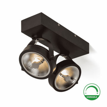 VNL Led Opbouwspot Narci 24 Watt Dim2Warm Zwart Dim to warm