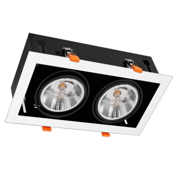 VNL Ar111 Dubbel Armatuur Pasithee Zwart/Wit 