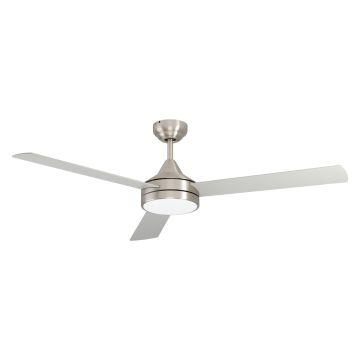 EGLO Sesimbra 35081 | Plafondventilator 132CM Nikkel/Zilver | Inclusief 20W LED Lamp