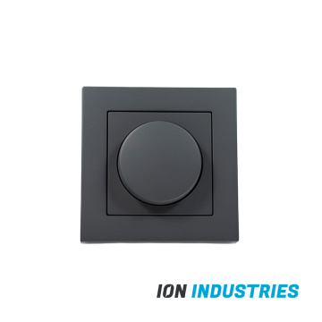 VNL Enkelvoudige Dimmer Afdekplaat | Mat Antraciet | Ion Industries 