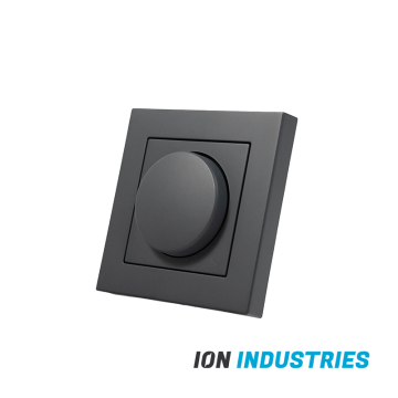 VNL Enkelvoudige Dimmer Afdekplaat | Matzwart | Ion Industries 