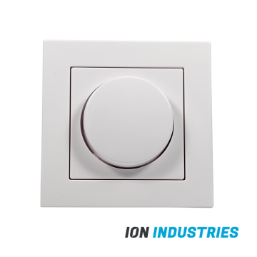 VNL Enkelvoudige Dimmer Afdekplaat | Helderwit | Ion Industries 