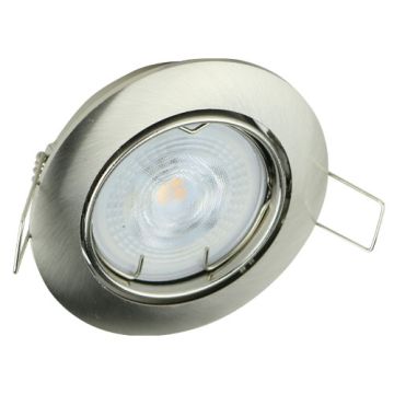 VNL MR16 inbouwspot rond kantelbaar RVS geschuurd