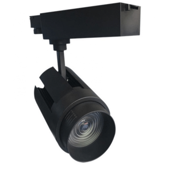 VNL 3-Fase Railspot 35W Zwart Verstelbare Lens Dimbaar 3000K