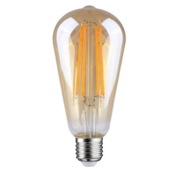 VNL Led Filament E27 Edison Dimbaar Amber Glas 6.5W 2700K