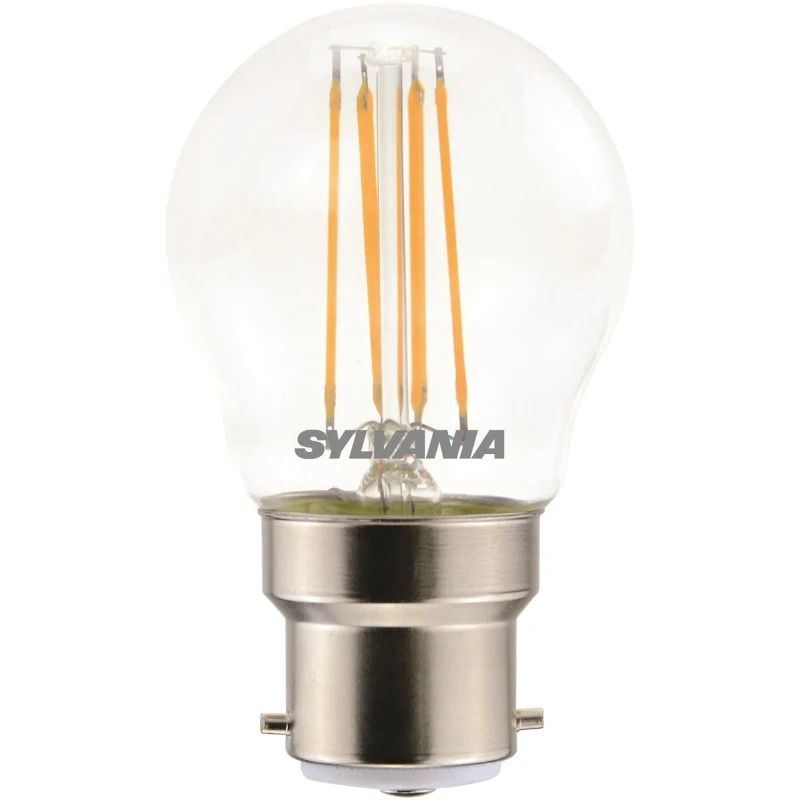 6x Sylvania B22d LED Lamp | 4.5W 2700K 470Lm 220V/240V | 827 | ToLEDo Retro