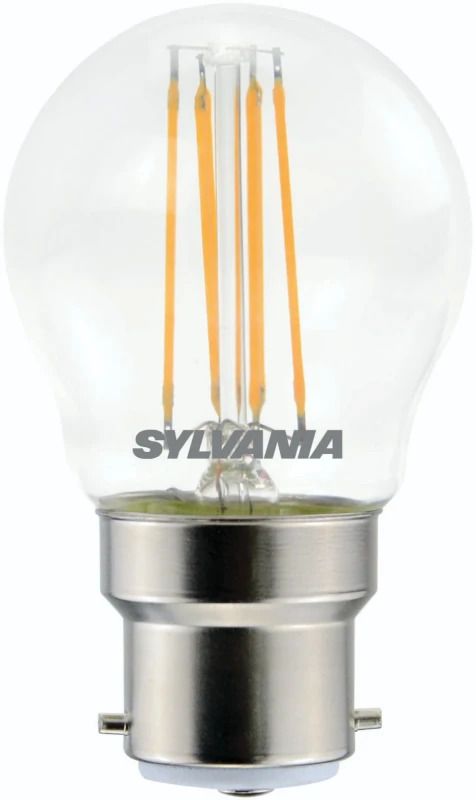 6x Sylvania B22d LED Lamp | 4.5W 2700K 470Lm 220V/240V | 827 | ToLEDo Retro
