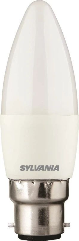 6x Sylvania B22d LED Lamp | 6.5W 2700K 806Lm 220V/240V | 827 | TOLEDO CANDLE
