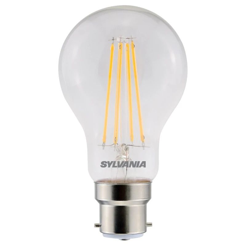 6x Sylvania B22d LED Lamp | 7W 2700K 806Lm 220V/240V | 827 | ToLEDo Retro