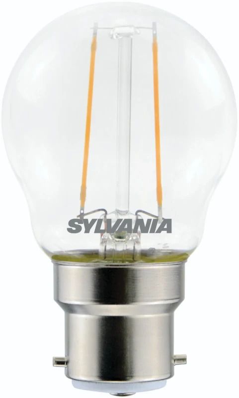 6x Sylvania B22d LED Kogellamp | 2.5W 2700K 250Lm 220V/240V | 827 | ToLEDo Retro