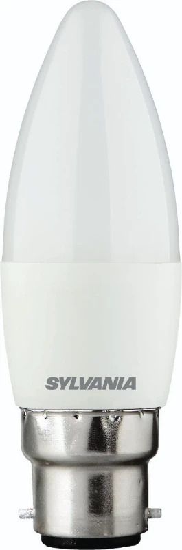 6x Sylvania B22d LED Lamp | 6.5W 2700K 806Lm 220V/240V | 827 | TOLEDO CANDLE