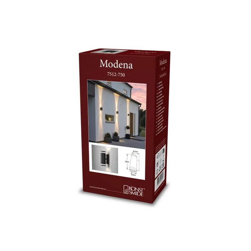 Konstsmide Buiten Wandlamp Modena | Max. 1x 60W E27 | IP44