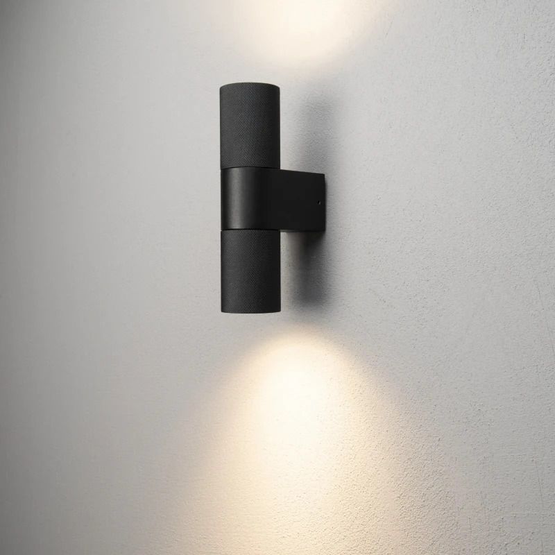 Konstsmide Buiten Wandlamp Temi | Max. 1x 15W GU10 | Zwart Aluminium | IP54